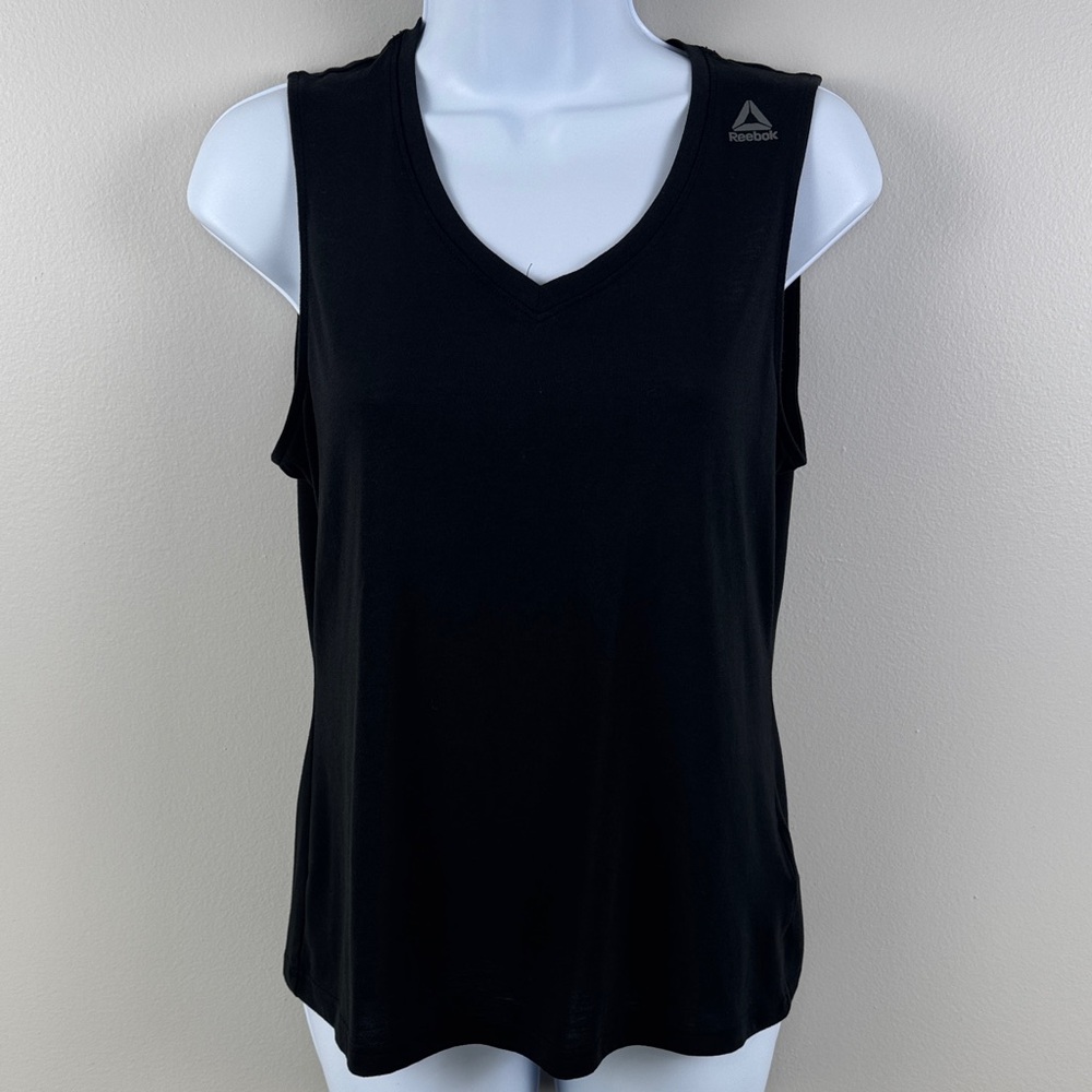 Reebok Women's Black V-Neck Tank Top - S
